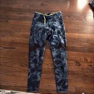 Adidas Blue and Black Leggings